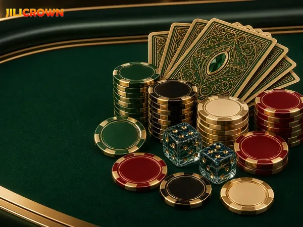 Poker cards and betting layout